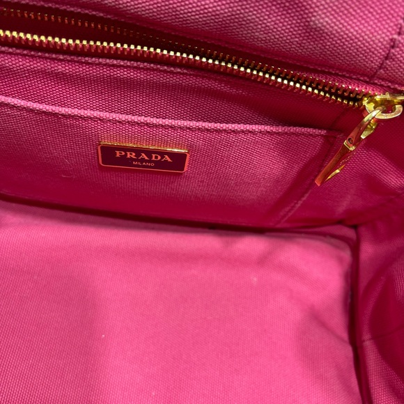 Prada Canapa  bag in Pink with strap, preloved. - Picture 4 of 9